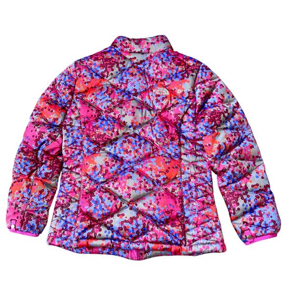 North Face Coat Girls Aconcagua 550 Colorful Down Filled Jacket - Picture 4 of 12